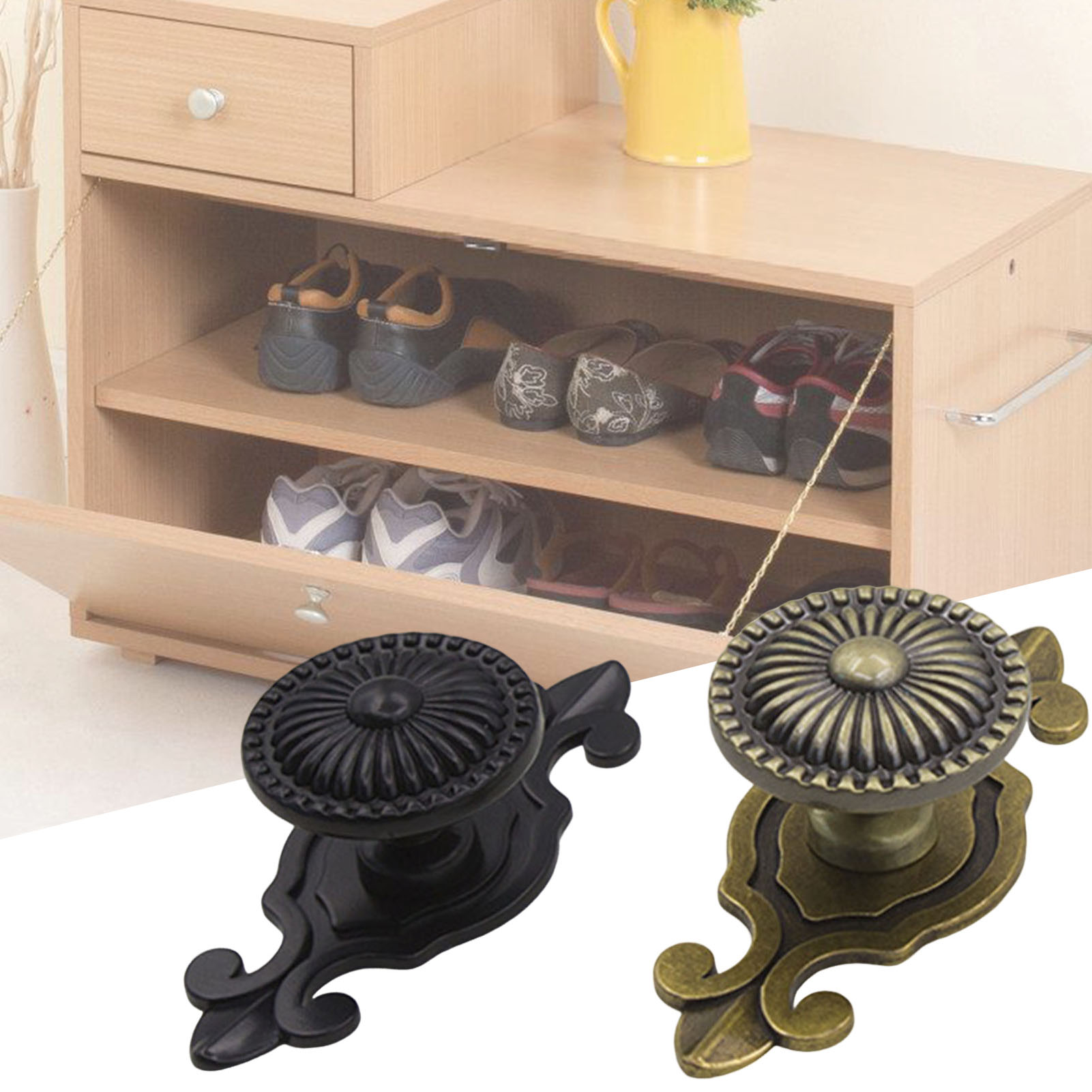 Cabinet Knob Round - Cabinet Furniture Handle Retro Mushroom Dresser
