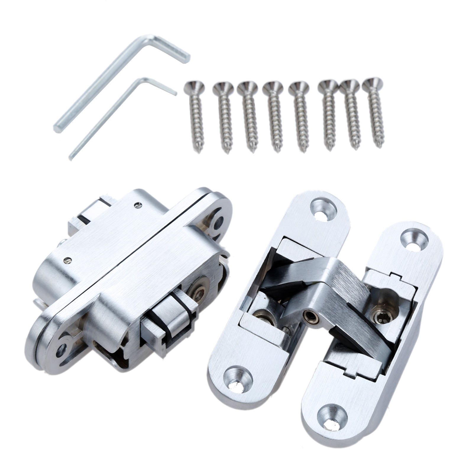 Zinc Furniture Hardware - 2 Pcs Zinc Alloy Hidden Hinges