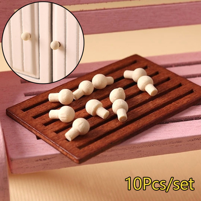 Furniture And Hardware - 10Pcs 1:12 Dollhouse Miniature Door Handle
