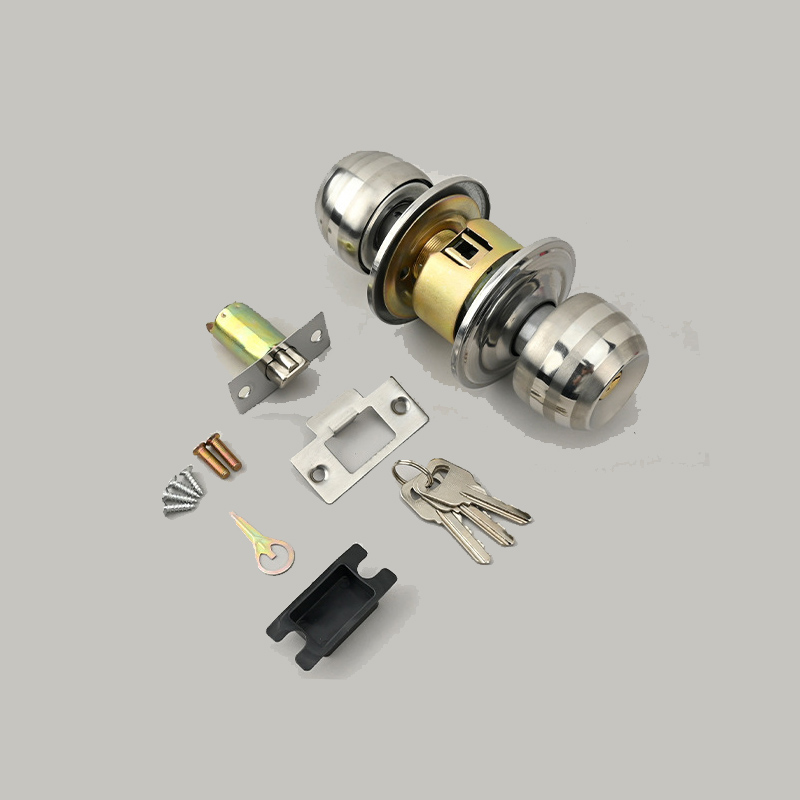 Cabinet Knob Round - Stainless Steel Golden Round Ball Privacy