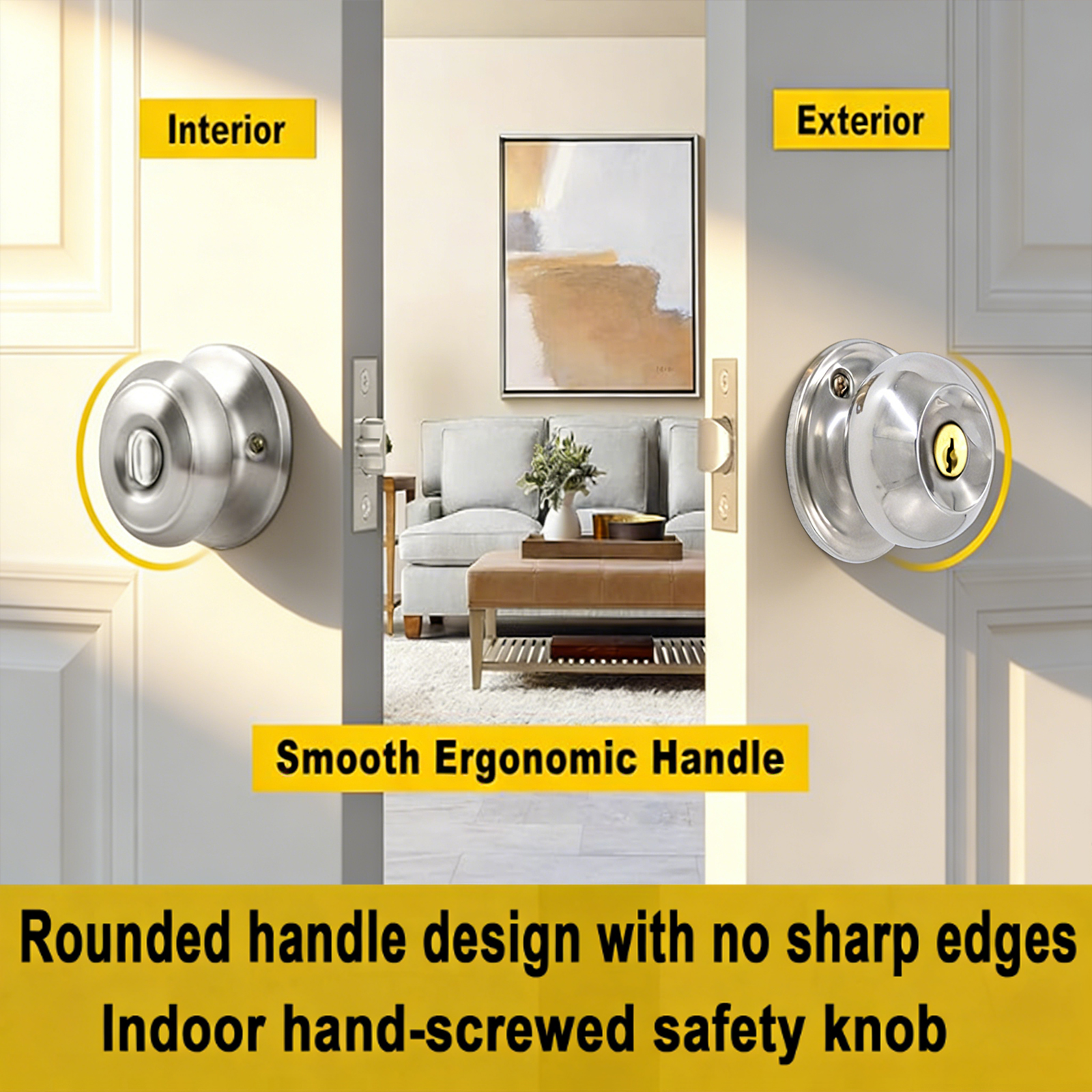 Keyed Entry Door Knob with Loc – Cabinet Knob Round Bewertung und Preis