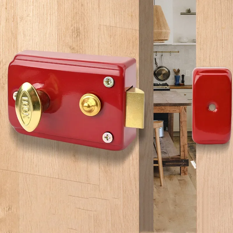 Exterior Door Retro Red Locks  – Furniture And Hardware Bewertung und Preis
