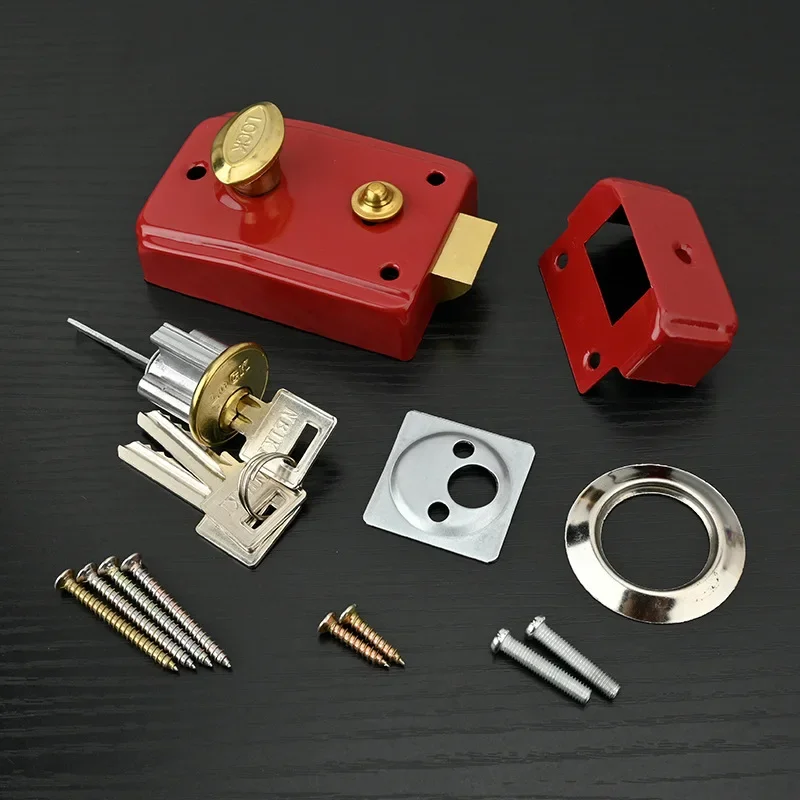 Exterior Door Retro Red Locks  – Furniture And Hardware Bewertung und Preis