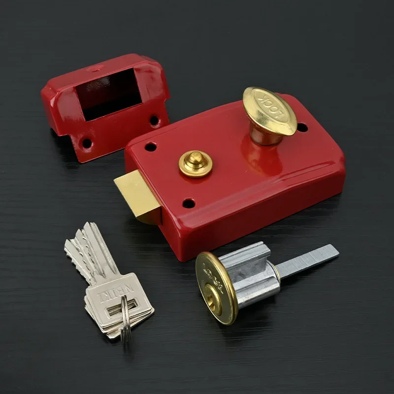 Exterior Door Retro Red Locks  – Furniture And Hardware Bewertung und Preis