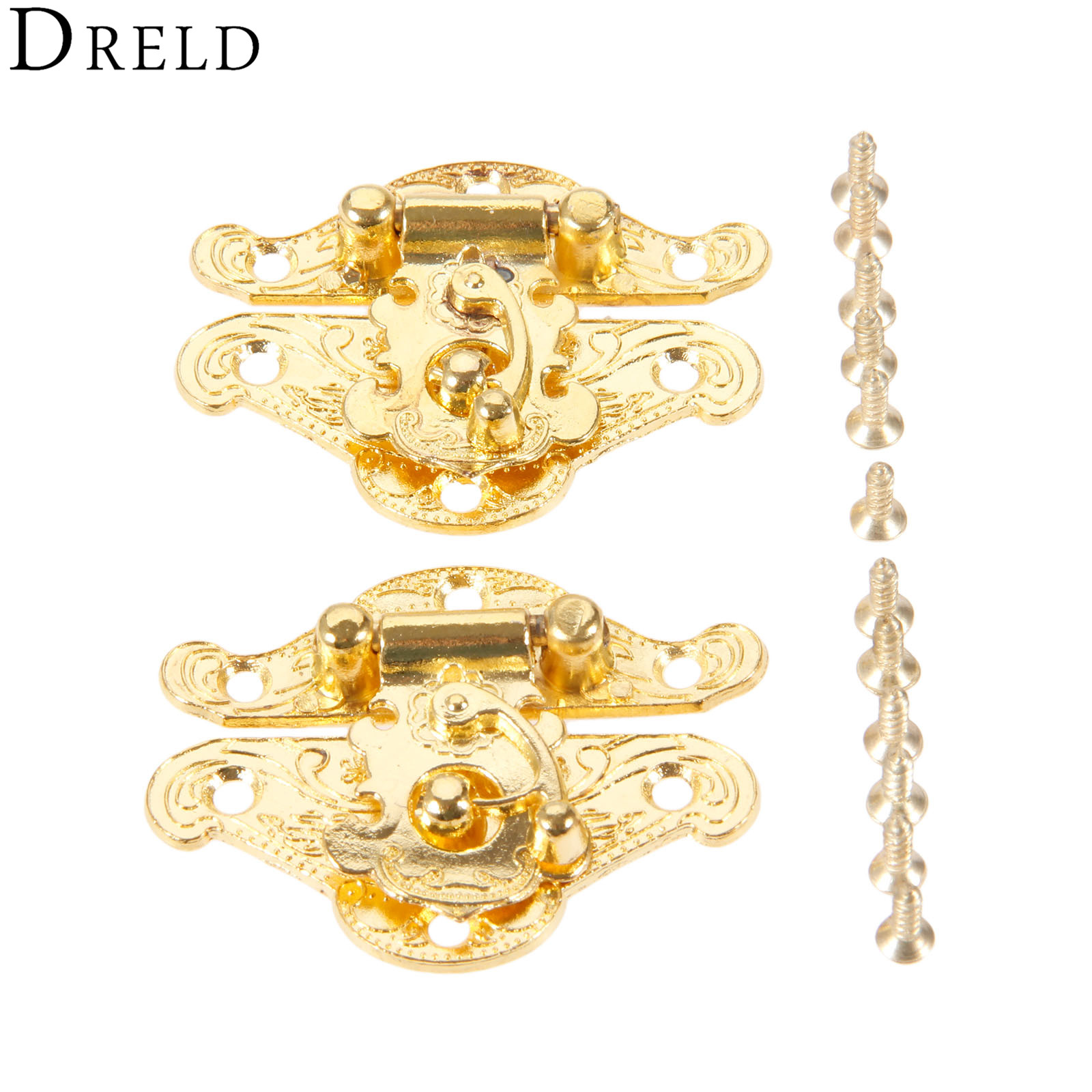 DRELD 2Pcs Antique Gold Box La – Furniture Hardware Gold Bewertung und Preis