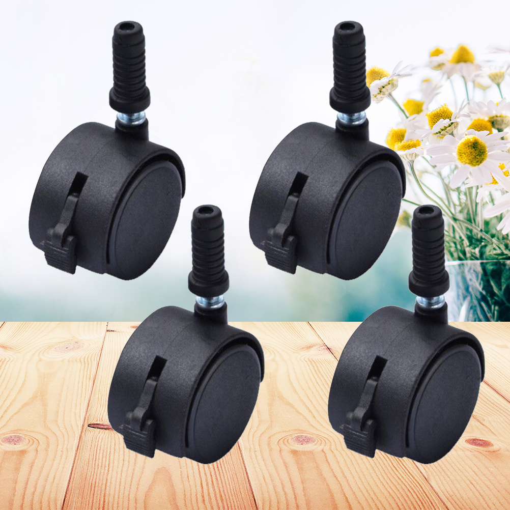 4Pcs Swivel Caster Wheels Blac – Office Furniture Hardware Bewertung und Preis