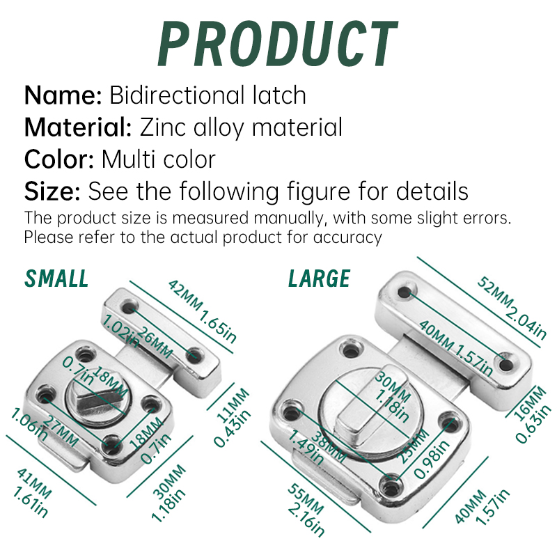 1pc Home Security Latch Rotate – Barrel Bolt Slide Bewertung und Preis