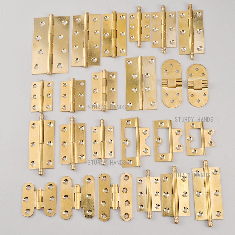 10pcs brass hinges, gold hinge – Furniture Hardware Gold Bewertung und Preis