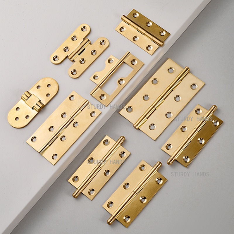 10pcs brass hinges, gold hinge – Furniture Hardware Gold Bewertung und Preis