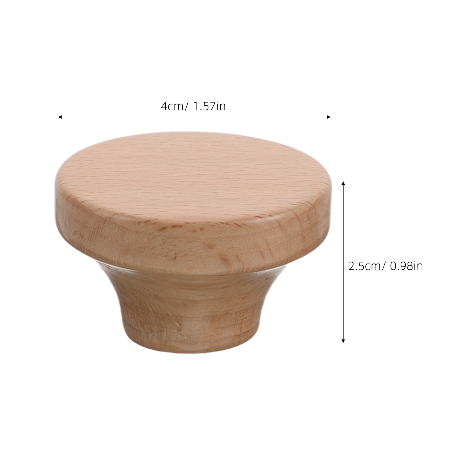 4Pcs Wooden Round Cabinet Knob – Cabinet Knob Round Bewertung und Preis