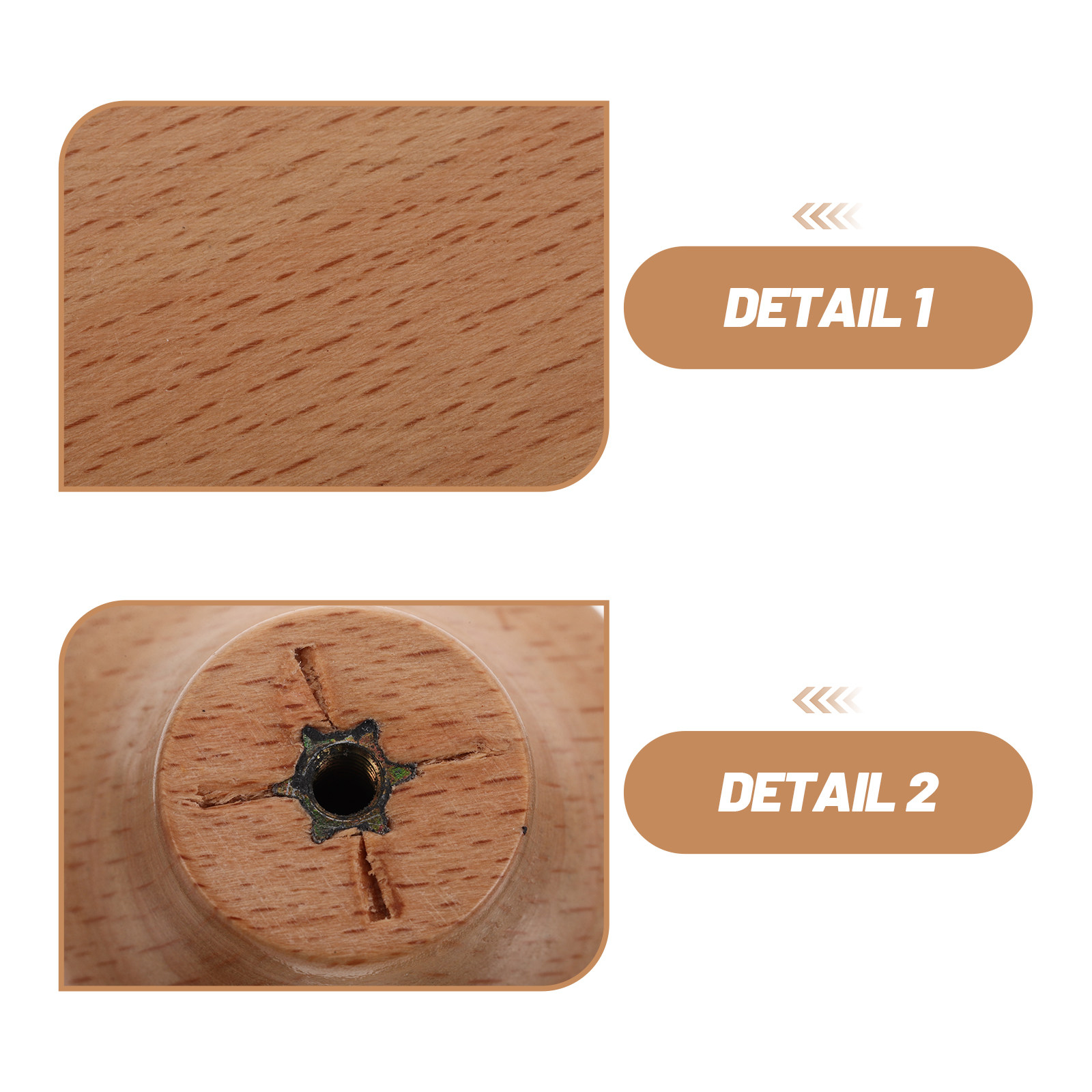 4Pcs Wooden Round Cabinet Knob – Cabinet Knob Round Bewertung und Preis