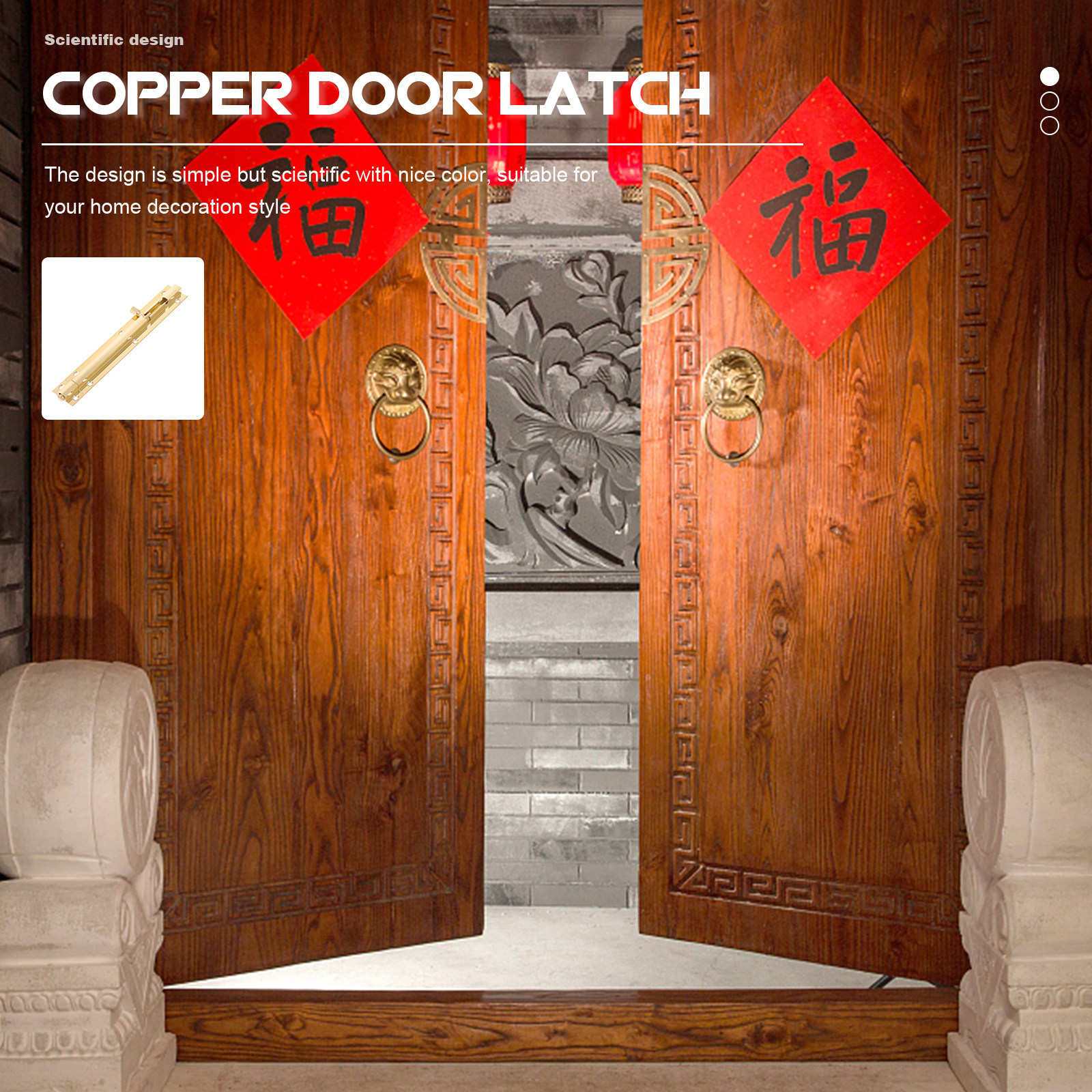 Copper Door Latch Security Sli – Barrel Bolt Slide Bewertung und Preis