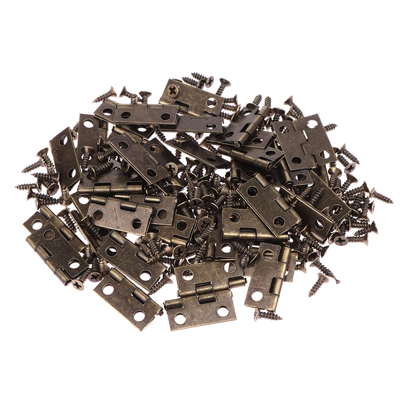 50pcs/box Hinges + 200 Screws  – Furniture Hardware Gold Bewertung und Preis