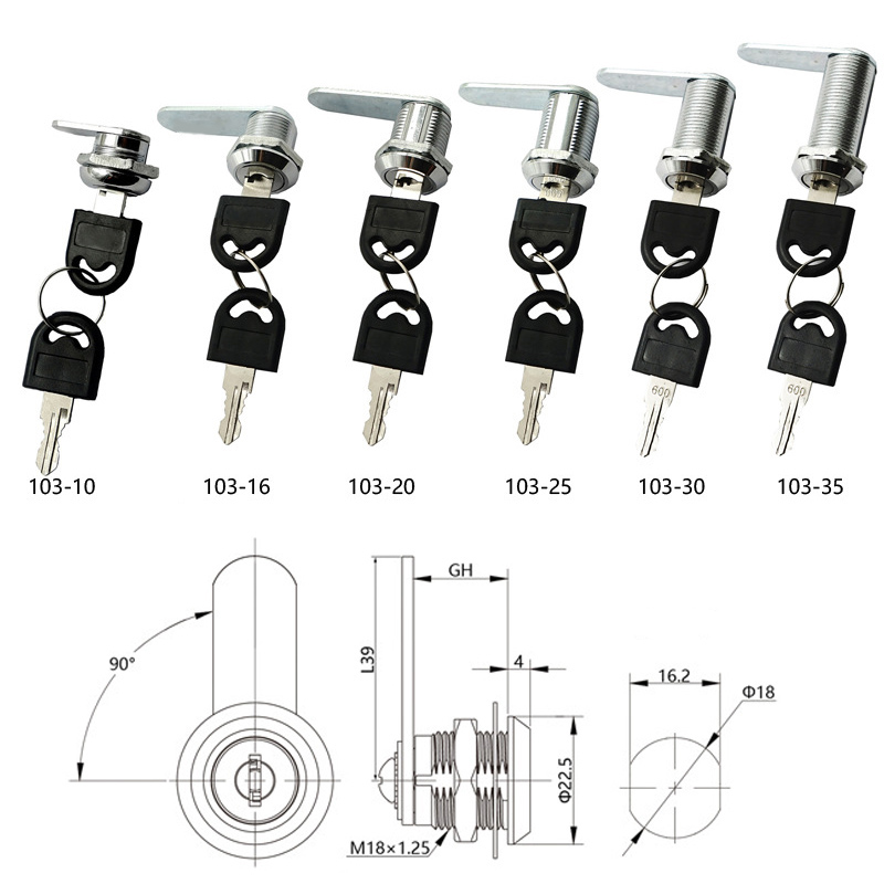 Cam Lock Security Lock 16-40mm – Office Furniture Hardware Bewertung und Preis