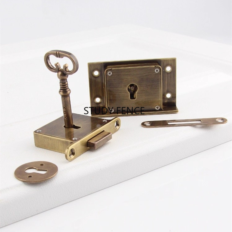 1PC Antique Metal Drawer Lock  – Furniture And Hardware Bewertung und Preis
