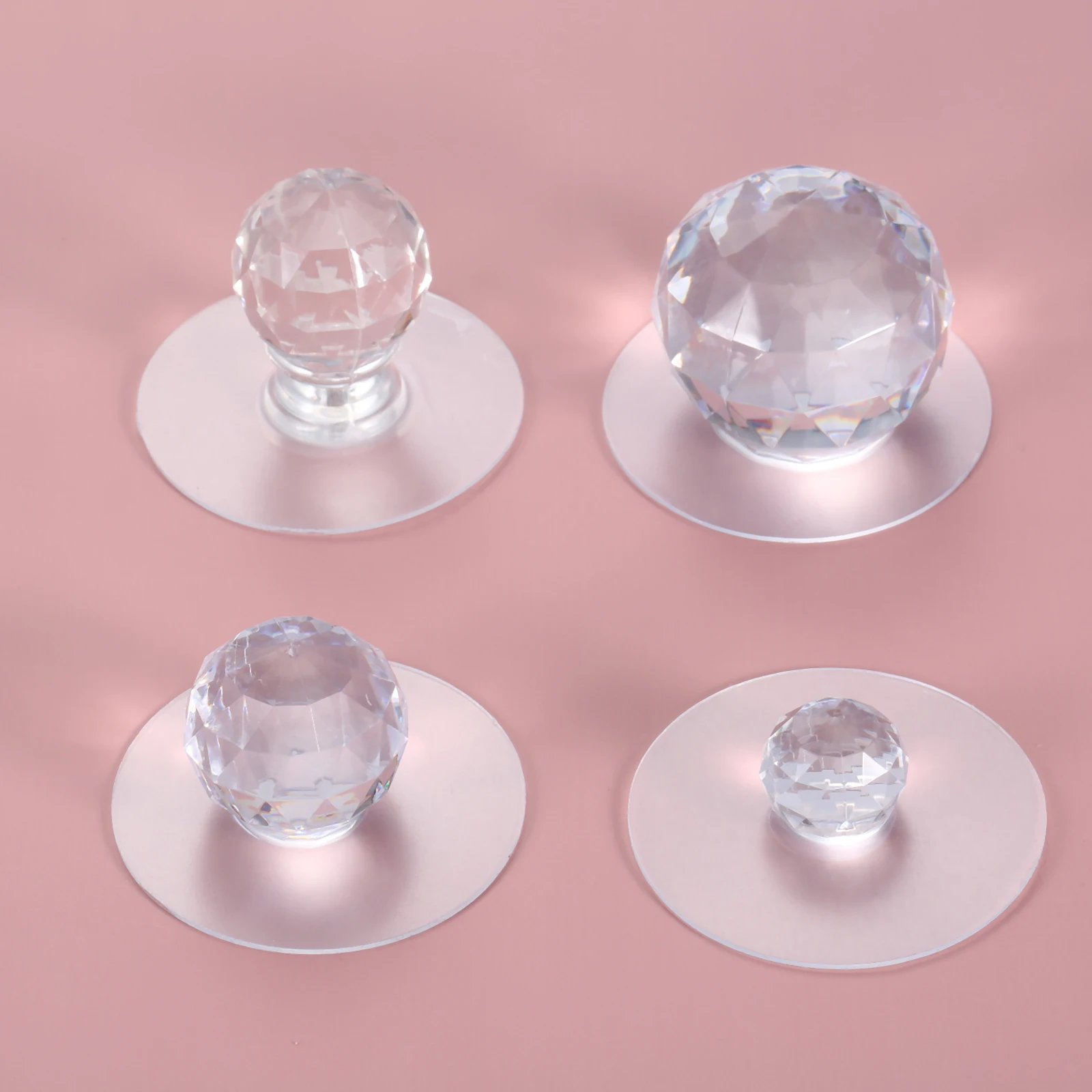 2 or 1pc Drill Free Transparen – Cabinet Knob Round Bewertung und Preis