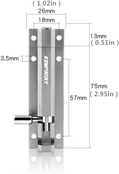 2 Pack Door Security Slide Lat – Barrel Bolt Slide Bewertung und Preis