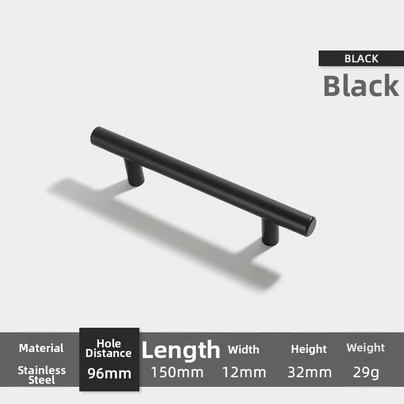 Stainless Steel Black Handle F – Furniture Hardware Gold Bewertung und Preis